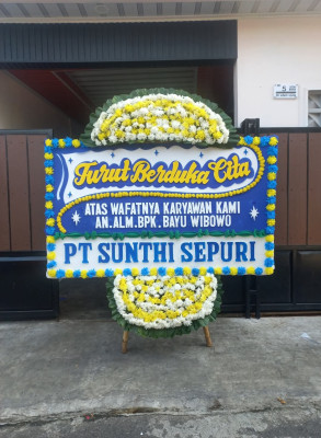 Papan Bunga Duka di Baros Jaya